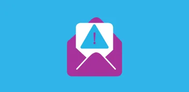 The image shows an email with scam alert.